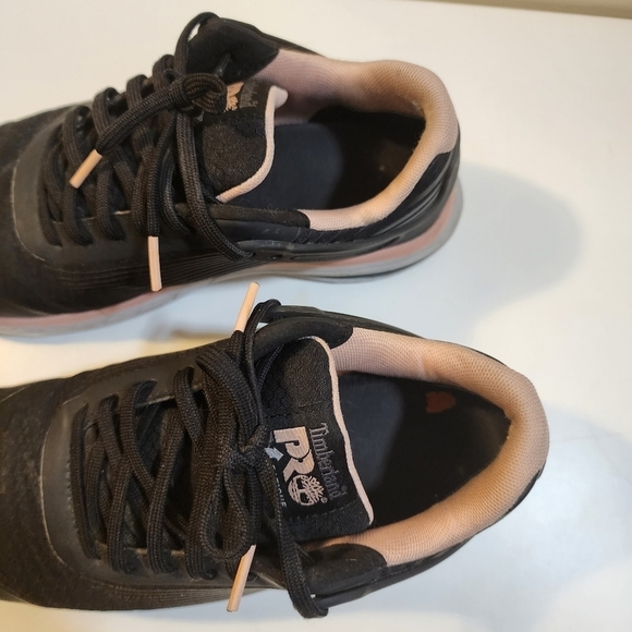 TIMBERLAND PRO women's black and pink drive train work sneakers size 7.5 - Picture 3 of 9